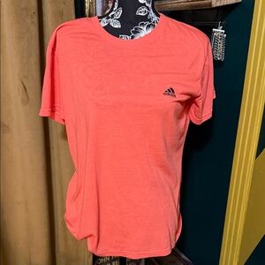 Adidas Men's Bright Coral Short Sleeve Tee